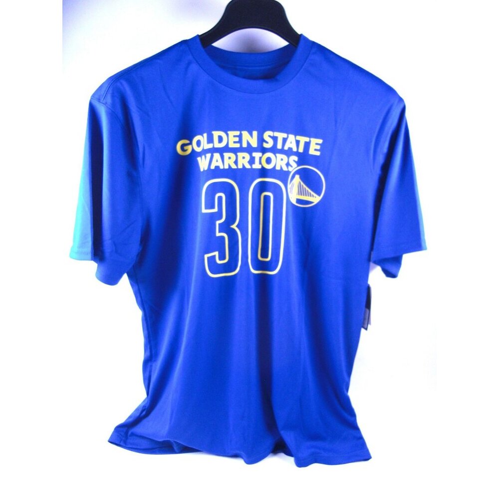 Stephen Curry Golden State Warriors Adult Tee Shirt Size L Blue NWT